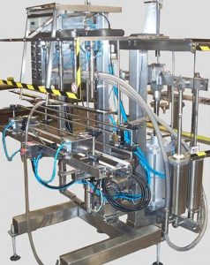 Gallon container filling machine — industrial liquid filler