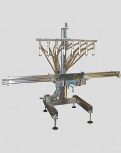 Semi-automatic liquid filling machine — benchtop filler for small production